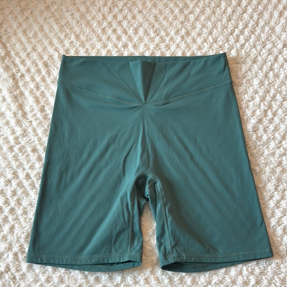 Balance Athletica Green Biker Shorts